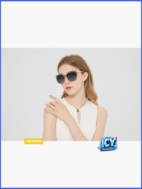 Lightweight Acetate Cat Eye Polarized Sunglasses UV400 with Case main image 5